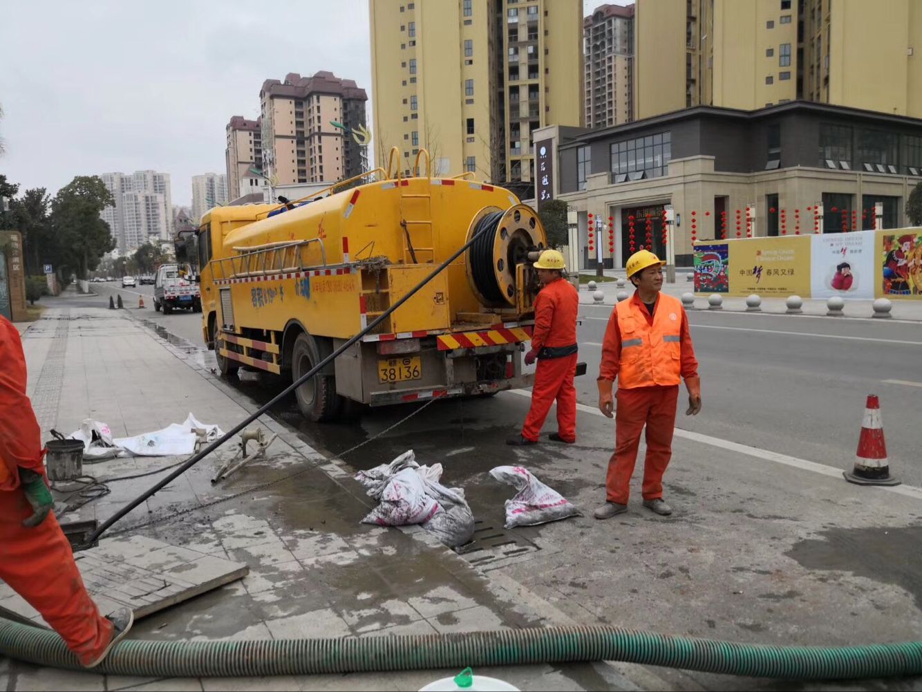 屯昌排污管道清淤-管道清洗
